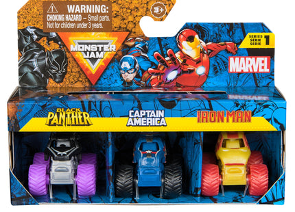 Spin Master Monster Jam Marvel Mini Monster Trucks 3er-Pack, Spielfahrzeug 6070229