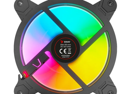 EAN 5901986047940 - Savio FAN-01 4-pack 120mm ARGB fan including controller and remote control Carcasa del ordenador Ventilad imagen 7