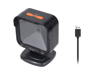 Equip Cable Láser Omnidireccional De Código De Barras Usb 1d2d Negro