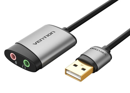 Tarjeta De Sonido Vention Cdkhb Usb Macho 2xjack 3.5 Hembra