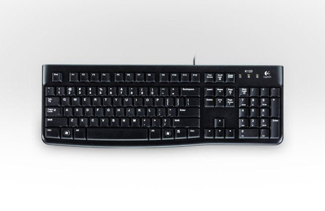 Teclado Ruso Logitech K120 For Business Usb Qwerty Negro 920-002522
