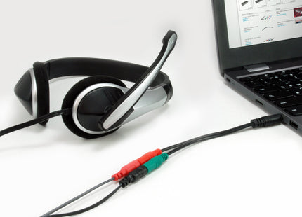 Equip Audio Splitter Y-Kabel Male To Female 1xst->2xbu