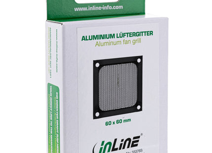 Filtro De Aluminio Inline Fan Grill 60x60mm Negro