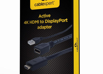 EAN 8716309121484 - Gembird A-HDMIM-DPF-01 adaptador de cable de vídeo 0,1 m HDMI tipo A (Estándar) DisplayPort + USB Type-A  imagen 4