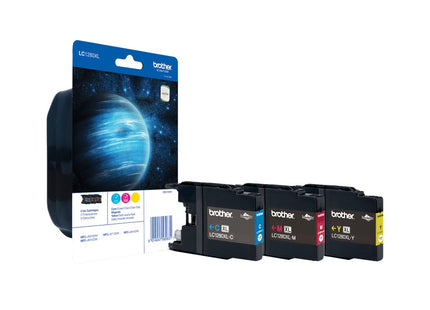 EAN 5014047562631 - Brother LC1280XLRBWBP cartucho de tinta 3 pieza(s) Original Cian, Magenta, Amarillo imagen 1