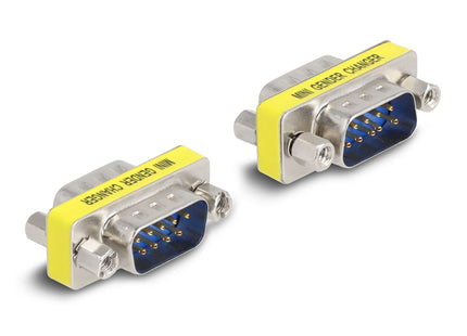 Delock 66464 Adaptador Macho A Macho D-Sub De 9 Pines (Tuercas) 2 Piezas