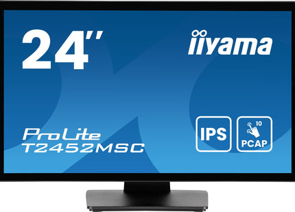 Monitor  Iiyama Prolite T2452msc-B1ag (23.8") 1920 X 1080 Pixeles Full Hd Led Pantalla Táctil Negro
