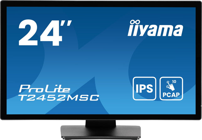 Monitor  Iiyama Prolite T2452msc-B1ag (23.8") 1920 X 1080 Pixeles Full Hd Led Pantalla Táctil Negro