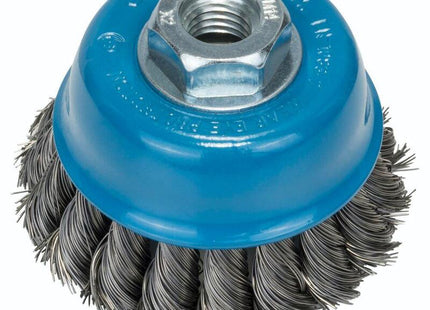 Cepillo De Copa Bosch Professional Heavy For Metal, Ø 75 Mm, Alambre De Acero Trenzado De 0,35 Mm, M14, Para Amoladoras Angulares