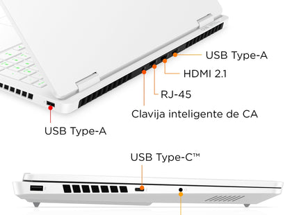 Portátil Gaming  Hp Omen 16 Am0042ns 16 " Core 7 240h 32gb  Ssd 1tb Nvidia Gforce Rtx5070 Freedos Blanco Ceramica