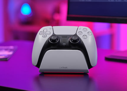 Base De Carga Rapida Para Ps5 Gxt 255 Blanco Trust Soporte De Carga Rápida / Indicadores Lumínicos