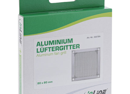 Filtro De Aluminio Inline Fan Grill 80x80mm