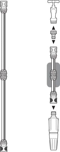 Gardena 18280-20 Accesorio Para Manguera Conector De Manguera Gris, Plata 1 Pieza(S)