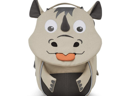Mochila  Affenzahn Pequeño Amigo Rinoceronte, (Beige/Gris)Afz-Fas-001-047