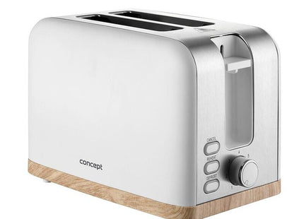 Concept Tostadora Eléctrica, 930w, 7 Grados De Tostado, Color Blanco, Te2015