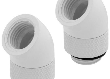 Corsair Hydro X Series 45° Rotary Pack 2 Adaptadores Blanco