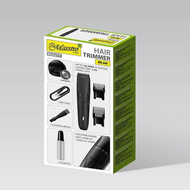 Cortadora De Pelo Usb Maestro Mr-640