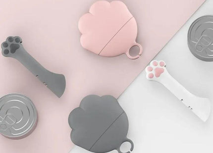 Cuchara Abrelatas De Silicona Lovely Paw Gris