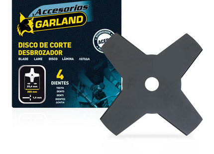 Cuchilla 4d Para Desbrozadora 255x25,4x1,4mm 7100255144 Garland
