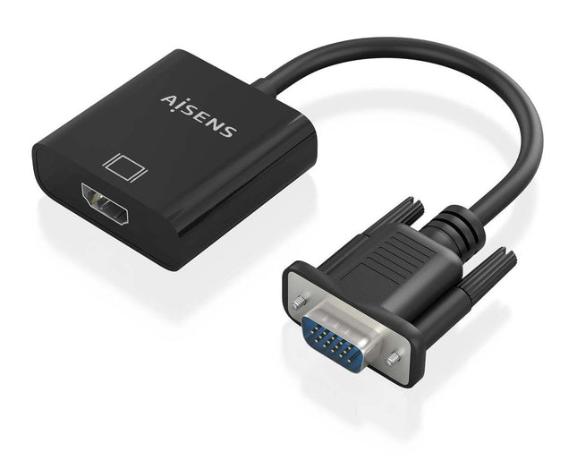 EAN 8435739901601 - AISENS A115-0873 adaptador de cable de vídeo 0,2 m HDMI + 3.5mm + Micro-USB Type-B VGA (D-Sub) imagen 1