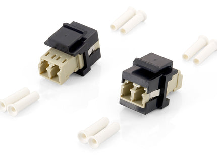 Equip 125570 Adaptador De Fibra Óptica Lc/Lc Beige, Negro 8 Pieza(S)