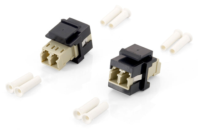 Equip 125570 Adaptador De Fibra Óptica Lc/Lc Beige, Negro 8 Pieza(S)