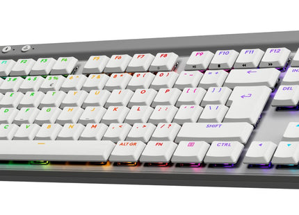 Teclado Ingles Logitech G G515 Juego Rf Wireless + Bluetooth Qwerty Ee.Uu. Blanco