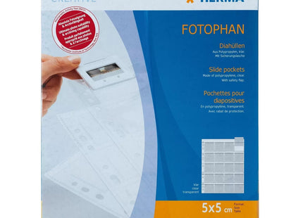 Herma Slide Pockets 5x5 10 Sheets Clear 7701 Hojas