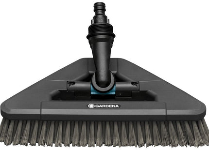 Gardena Cepillo Con Mango Cleansystem Soft Flex, Cepillo De Lavado Gris, Articulación Giratoria 360° 18812-20