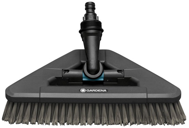 Gardena Cepillo Con Mango Cleansystem Soft Flex, Cepillo De Lavado Gris, Articulación Giratoria 360° 18812-20