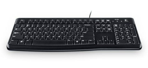 Teclado Rep Checa Logitech Keyboard K120 For Business Usb Qwertz Negro