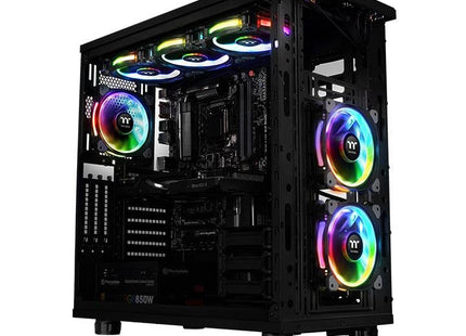 Thermaltake Riing Plus 12 Rgb Kit 3x Ventilador + 3x Lumi Cl-F076-Pl12sw-A