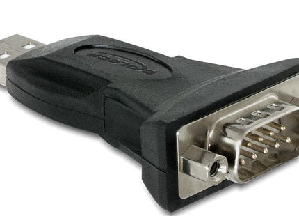 Delock Adaptador Usb 2.0 A Serie Db9 M/M Negro 61460