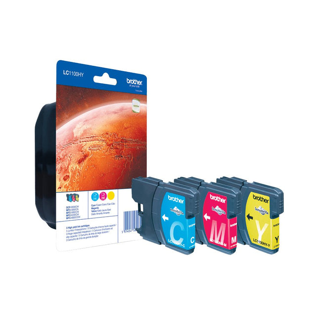 Tinta Brojoher  Lc1100hyrbwbp / Lc-1100hyrbwbp Xl Multipack C,M,Y