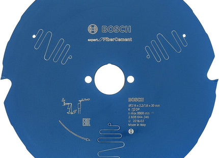 Hoja De Sierra Circular Bosch Professional Expert Para Fibrocemento, Ø 165 Mm, Orificio 4z 30 Mm, Para Sierras Tronzadoras E Ingletadoras 2608644346