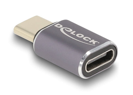 Delock 60046 Usb Adaptador 40 Gbps Usb Type-C Pd 3.0 100 W Macho A Puerto Hembra 8k 60 Hz Metal