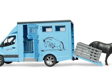 Bruder Camion Mercedes Benz Sprinter Para Transporte Equino. Incluye 1 Caballo. 43x17x22 Cm