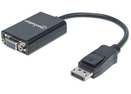 EAN 0766623151962 - Manhattan 151962 adaptador de cable de vídeo 0,15 m DisplayPort VGA (D-Sub) Negro imagen 1