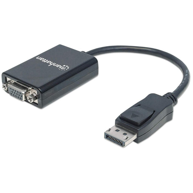 EAN 0766623151962 - Manhattan 151962 adaptador de cable de vídeo 0,15 m DisplayPort VGA (D-Sub) Negro imagen 1