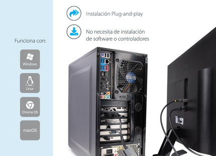 EAN 0065030875851 - StarTech.com DVI2DP2 adaptador de cable de vídeo 0,254 m Negro imagen 14