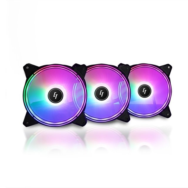 Ventilador Chieftec Rgb Nf-3012-Rgb, 120x120x25 Mm, Con Conector De 3 Pines / 4 Pines