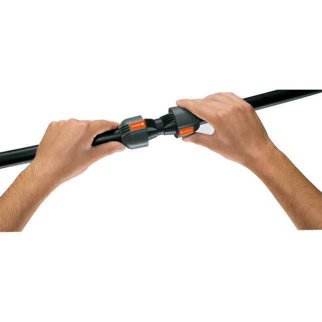 Gardena 2775-20 Sprinklersystem Conector Pieza 25mm, Conexión Gris / Negro