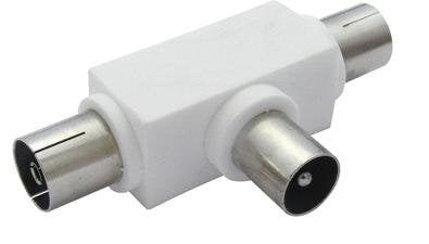 Schwaiger Asv27 532 Cable Divisor Y Combinador Divisor De Señal Para Cable Coaxial Blanco
