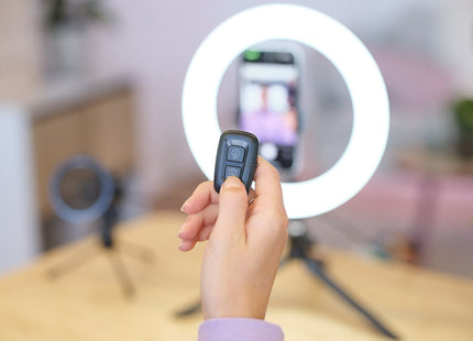 Aro De Luz Profesional + Pantalla Trust Maku+ Incluye Pantalla Verde