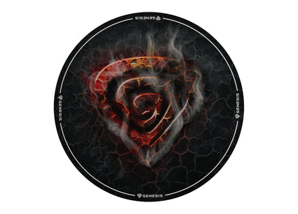 Alfombra Suelo Genesis Tellur 400 Redonda Lava 100cm