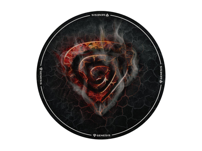 Alfombra Suelo Genesis Tellur 400 Redonda Lava 100cm