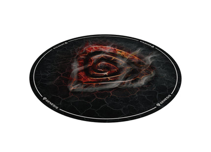 Alfombra Suelo Genesis Tellur 400 Redonda Lava 100cm