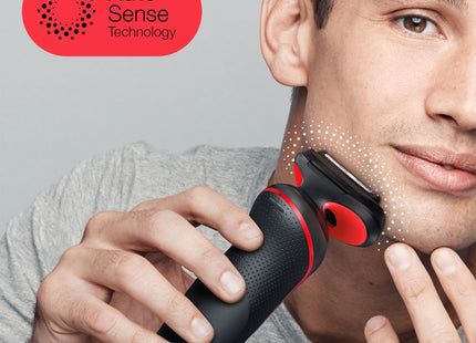 Braun Series 5 51-R1200s Afeitadora Máquina De Afeitar De Láminas Recortadora Negro, Rojo