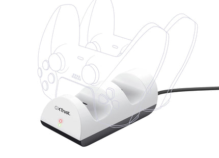 Estación De Recarga Doble Trust Gaming Gxt 254 Duo Charge Dock Para Ps5