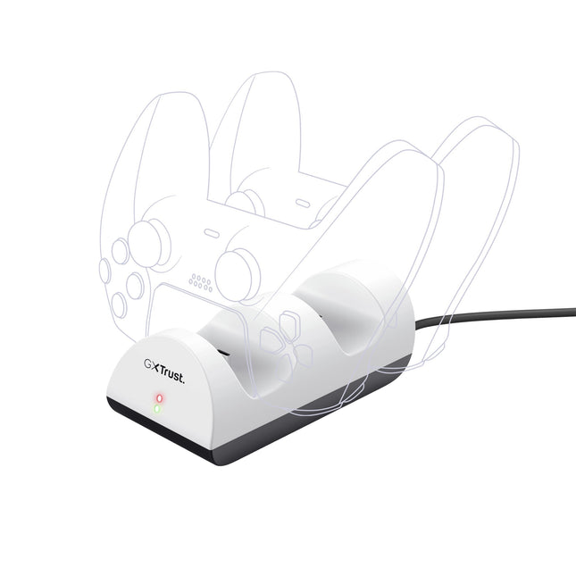 Estación De Recarga Doble Trust Gaming Gxt 254 Duo Charge Dock Para Ps5